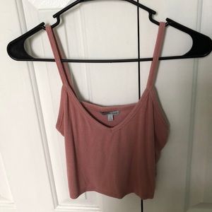 Charlotte Russe pink crop top